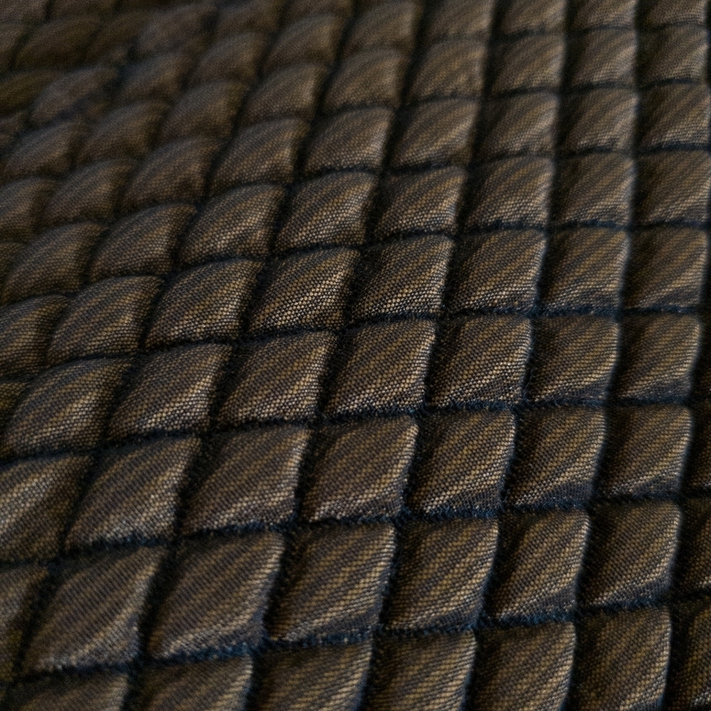 Sent John Patchwork Full-Zipper Mandarin Collar Q… - image 6